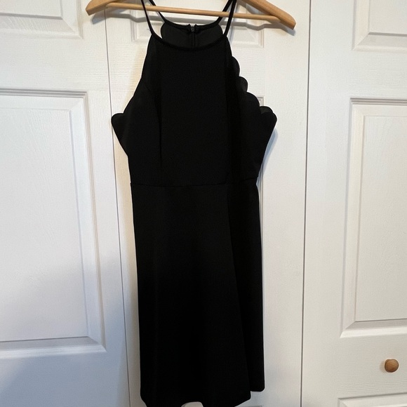 Scallop Trim Solid Cami Dress - Picture 6 of 7